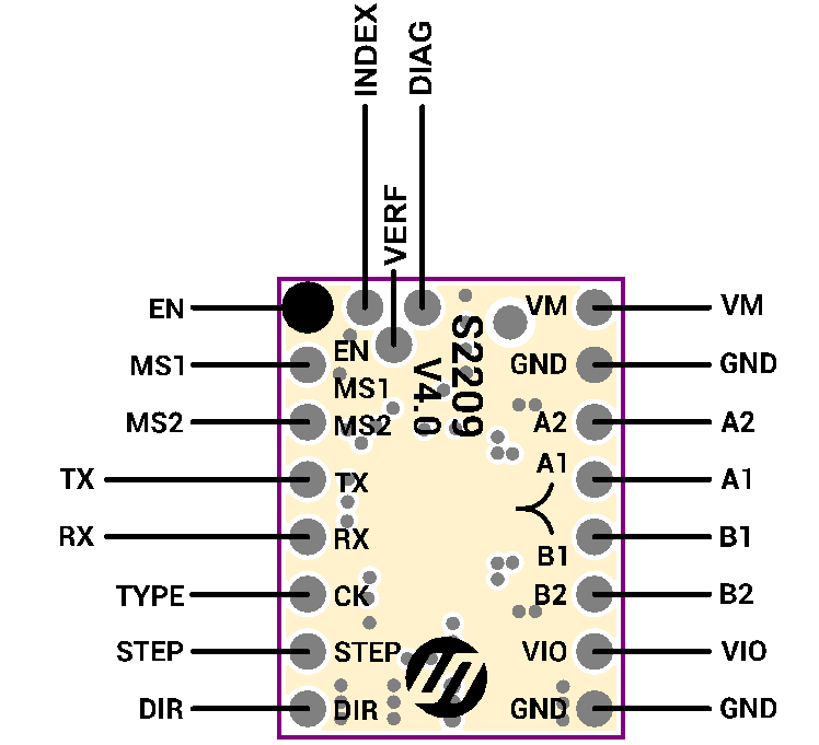 TMC2209 V4.0 Stepper Motor Driver with Heat Sink